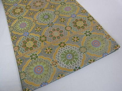 平和屋本店■極上　龍村晋謹製　全通柄袋帯　江華蜀紅錦　金銀糸　逸品　3kh1703 - 平和屋