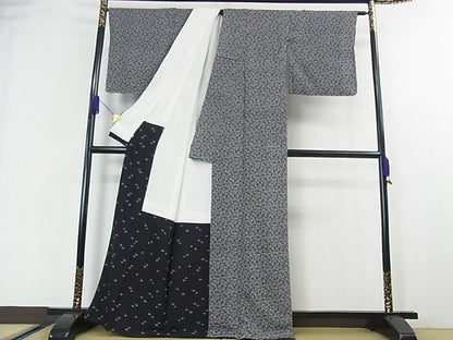 平和屋本店■極上　人間国宝　小宮康孝　江戸小紋　大根とおろし金　黒地　逸品　3kh1901 - 平和屋
