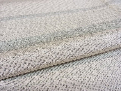 平和屋本店▽極上 本塩沢 やまだ織 単衣 横段霞文 証紙付き 着丈162cm 裄丈65cm 正絹 逸品 3kk2692