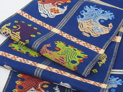 平和屋本店■極上　龍村平蔵製　六通柄　本袋帯　申比丹孔省　正絹　逸品　3kk2892 - 平和屋