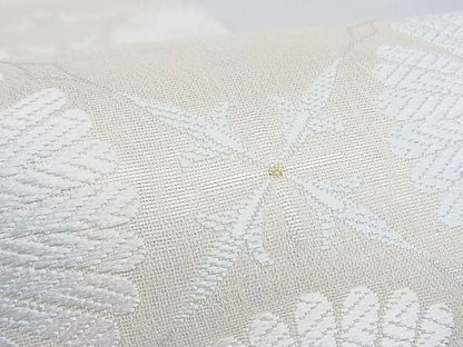 平和屋本店■極上　六通柄袋帯　唐織　花菱文　スリーシーズン　春夏秋　金糸　正絹　逸品　3kk2922