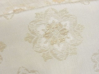 平和屋本店■極上 洛風林 工芸帯地 九寸名古屋帯 舞花文 金糸 正絹 逸品 3kk3042 - 平和屋