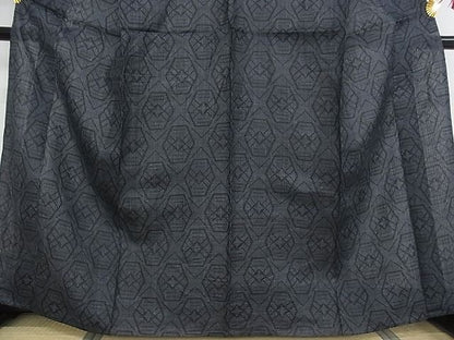 平和屋本店■極上　夏物　重要無形文化財　本場宮古上布　亀甲文　着丈162.5cm　裄丈66.5cm　苧麻　逸品　3kk3342