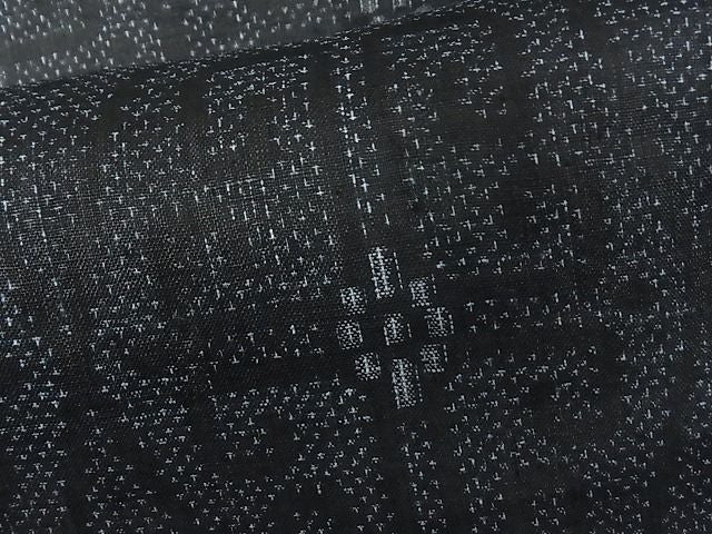 期間限定セール30％off■極上　夏物　重要無形文化財　本場宮古上布　花唐草菱文　着丈159cm　裄丈65cm　苧麻　逸品　3kk3364