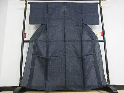 平和屋本店＊極上　夏物　重要無形文化財　本場宮古上布　七宝文　着丈161cm　裄丈64cm　苧麻　逸品　3kk3369