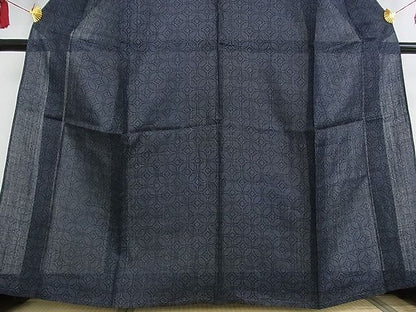 平和屋本店＊極上　夏物　重要無形文化財　本場宮古上布　七宝文　着丈161cm　裄丈64cm　苧麻　逸品　3kk3369