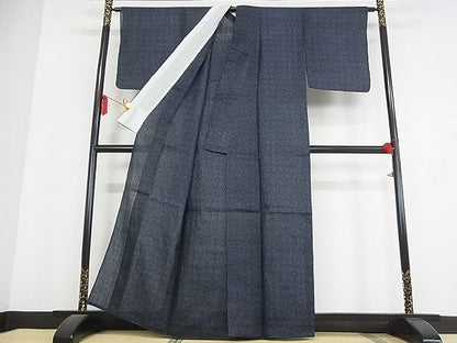 平和屋本店＊極上　夏物　重要無形文化財　本場宮古上布　七宝文　着丈161cm　裄丈64cm　苧麻　逸品　3kk3369