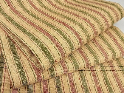 平和屋本店■極上　伊兵衛織　工芸手織　九寸名古屋帯　縞　正絹　逸品　未使用　3kk4684 - 平和屋