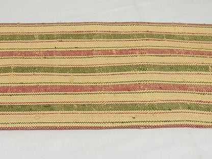 平和屋本店■極上　伊兵衛織　工芸手織　九寸名古屋帯　縞　正絹　逸品　未使用　3kk4684 - 平和屋