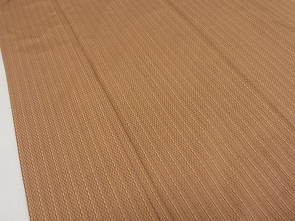 平和屋本店●希少　山下八百子　本場黄八丈　市松綾織　証紙付き　逸品3s20052