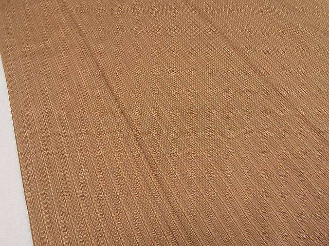 平和屋本店●希少　山下八百子　本場黄八丈　市松綾織　証紙付き　逸品3s20052