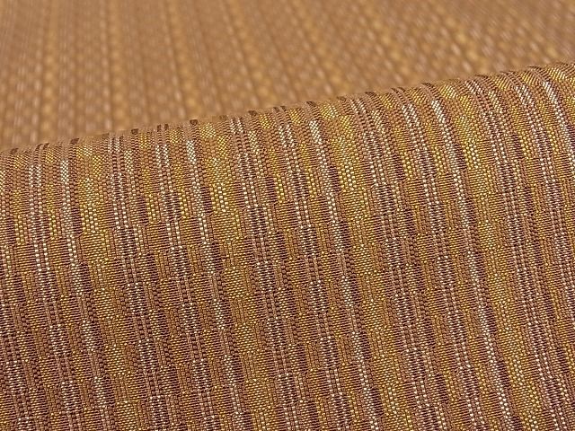 平和屋本店●希少　山下八百子　本場黄八丈　市松綾織　証紙付き　逸品3s20052
