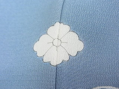 平和屋本店■極上　創業460年・千總　訪問着　刺繍　草花文　暈し染め　金彩　藍鼠色地　松坂屋扱い　逸品　未使用3s20243