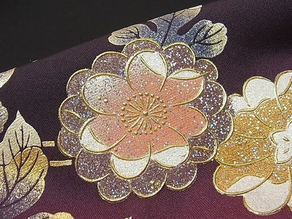 平和屋本店●極上 金彩友禅 卓越技能者・名工・和田光正 訪問着 辻が花 暈し染め 黒地 さが美扱い 未使用3s20345