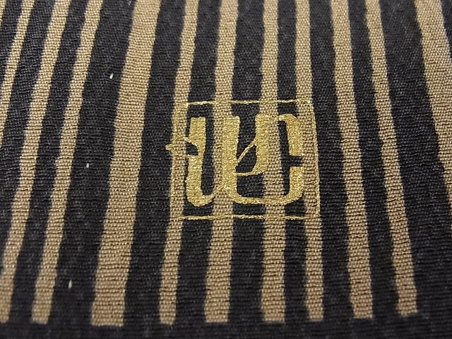 平和屋本店■極上　池田重子コレクション　小紋　単衣　紗綾形文様　パールトーン加工　逸品3s20388
