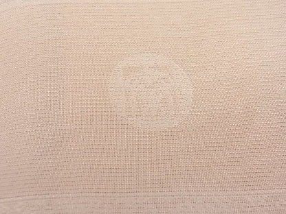 平和屋本店■極上　夏物　京都・西陣　織元ブランド　秦流舎　夏お召　色無地　洒落柿色　花唐草紋紗　反端付き　逸品　未使用3s20411