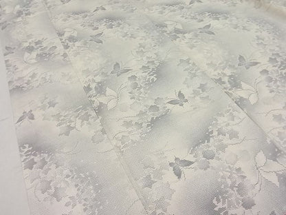 平和屋本店●極上 本場大島紬 白恵泥 恵大島織物 二代目・恵美和雄謹製 青嵐し 証紙付き 逸品 未使用 CZAA0052s4