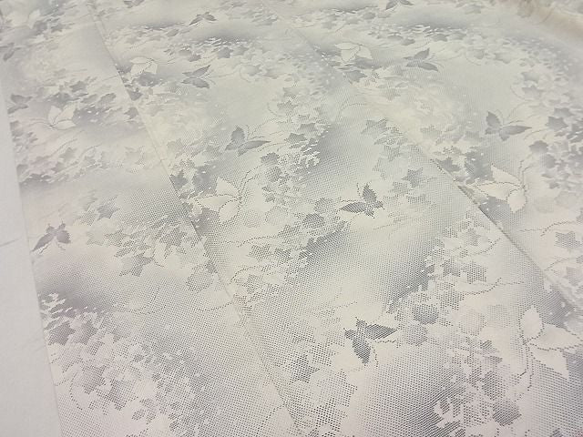 平和屋本店●極上 本場大島紬 白恵泥 恵大島織物 二代目・恵美和雄謹製 青嵐し 証紙付き 逸品 未使用 CZAA0052s4