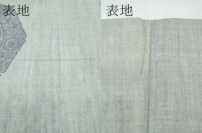 平和屋本店▽極上　本場結城紬　重要無形文化財　モロ入り　単衣　１００亀甲　奥順謹製　絵皿花文　証紙付き　逸品3s5725