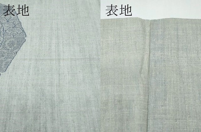 平和屋本店▽極上　本場結城紬　重要無形文化財　モロ入り　単衣　１００亀甲　奥順謹製　絵皿花文　証紙付き　逸品3s5725