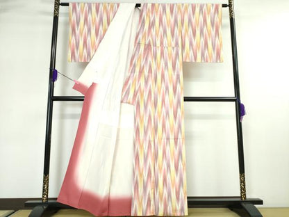 平和屋本店■極上　創業460年・千總　お召・和装バッグ2点セット　矢絣　たとう紙付き　逸品　DZAA2706kh5 - 平和屋