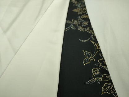 平和屋本店■極上　創業460年・千總　黒留袖　駒刺繍　更紗花鳥文　金彩　逸品　DZAA3101kh5 - 平和屋