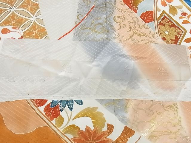 平和屋本店■極上　創業460年・千總　振袖　駒刺繍　几帳花文　金彩　松坂屋扱い　正絹　逸品　KAAA1105kk4 - 平和屋