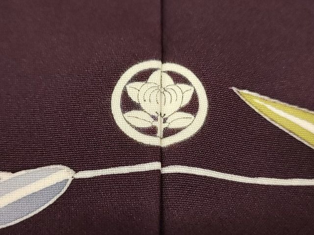 平和屋本店■極上　創業460年・千總　訪問着　花唐草文　金彩　高島屋扱い　黒鳶色地　正絹　逸品　KAAA1656kk4 - 平和屋