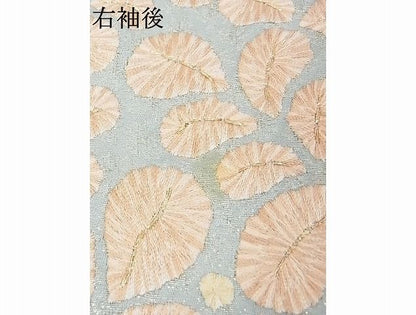 平和屋本店●最高級 振袖・長襦袢セット 総刺繍 辻が花 金通し地 着丈160.5cm 裄丈64cm 正絹 逸品 4kk0004