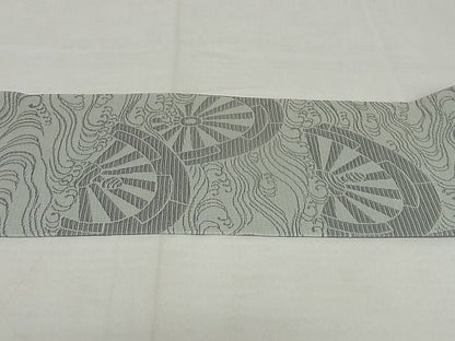 平和屋本店■極上　夏物　西陣　川島織物　九寸名古屋帯　片輪車　正絹　逸品　4kk10005 - 平和屋