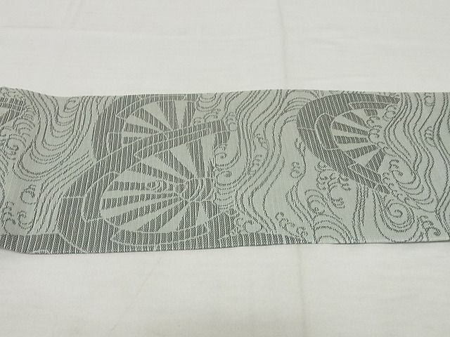 平和屋本店■極上　夏物　西陣　川島織物　九寸名古屋帯　片輪車　正絹　逸品　4kk10005 - 平和屋