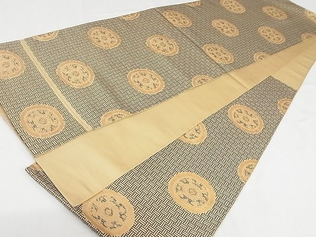平和屋本店■最高級　龍村平蔵製　六通柄　本袋帯　糸屋金襴　金糸　正絹　逸品　4kk10127 - 平和屋