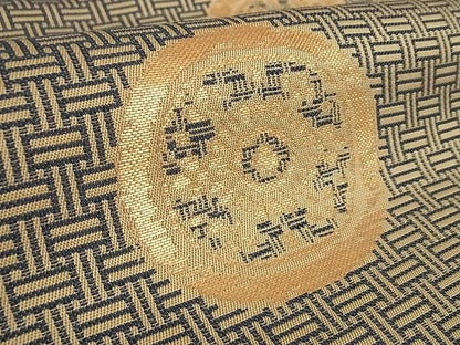 平和屋本店■最高級　龍村平蔵製　六通柄　本袋帯　糸屋金襴　金糸　正絹　逸品　4kk10127 - 平和屋