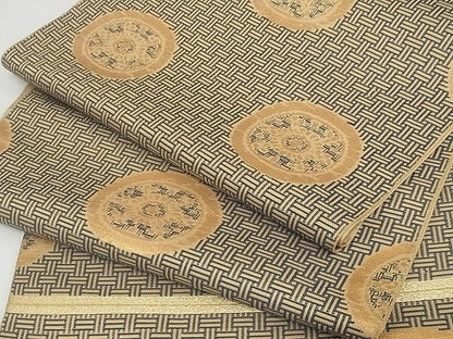 平和屋本店■最高級　龍村平蔵製　六通柄　本袋帯　糸屋金襴　金糸　正絹　逸品　4kk10127 - 平和屋