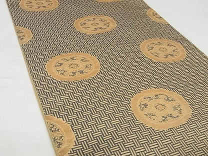 平和屋本店■最高級　龍村平蔵製　六通柄　本袋帯　糸屋金襴　金糸　正絹　逸品　4kk10127 - 平和屋