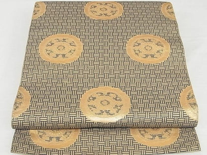 平和屋本店■最高級　龍村平蔵製　六通柄　本袋帯　糸屋金襴　金糸　正絹　逸品　4kk10127 - 平和屋