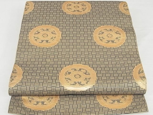 平和屋本店■最高級　龍村平蔵製　六通柄　本袋帯　糸屋金襴　金糸　正絹　逸品　4kk10127 - 平和屋