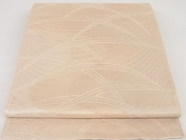 平和屋着物■夏物 六通柄袋帯 芝文 金銀糸 正絹 逸品 A-ms558