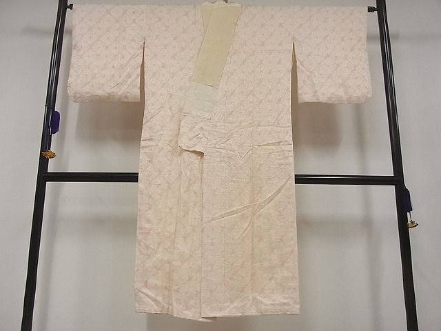平和屋着物■長襦袢 袷 絞り 菊尽くし地紋 暈し染 正絹 逸品 B-wt6010