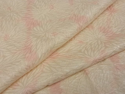 平和屋着物■長襦袢 袷 絞り 菊尽くし地紋 暈し染 正絹 逸品 B-wt6010