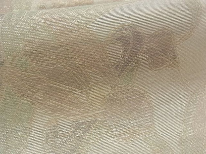 平和屋着物■夏物 六通柄袋帯 初夏に咲く 草花文 金糸 正絹 逸品 B-np6823
