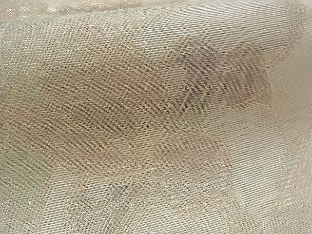 平和屋着物■夏物 六通柄袋帯 初夏に咲く 草花文 金糸 正絹 逸品 B-np6823
