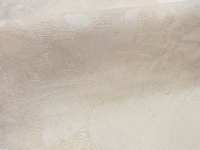 平和屋着物■夏物 六通柄 本袋帯 花籬文 銀糸 正絹 逸品 B-np6825