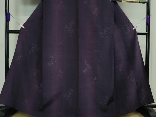 平和屋本店■極上　結城紬　単衣　80亀甲　飛び亀甲柄　経緯亀甲絣　平織　奥順謹製　やまと誂製　証紙付き　逸品　DZAA2934kh5 - 平和屋