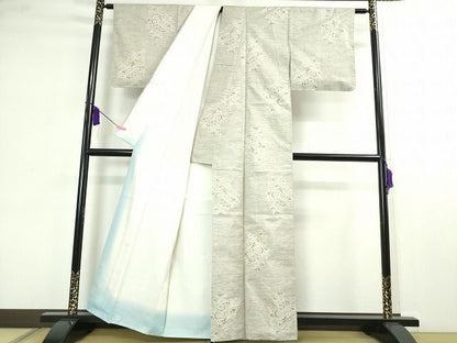 平和屋本店■極上　本場大島紬　白大島　9マルキ　160亀甲　桑原謹製　証紙付き　逸品　未使用　DZAA2044kh4 - 平和屋