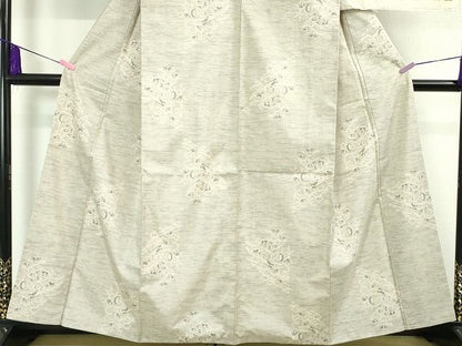 平和屋本店■極上　本場大島紬　白大島　9マルキ　160亀甲　桑原謹製　証紙付き　逸品　未使用　DZAA2044kh4 - 平和屋