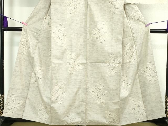 平和屋本店■極上　本場大島紬　白大島　9マルキ　160亀甲　桑原謹製　証紙付き　逸品　未使用　DZAA2044kh4 - 平和屋