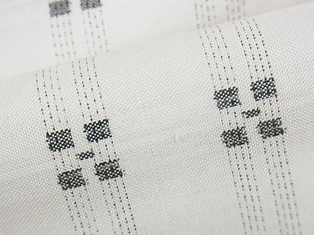 平和屋本店■極上　本場大島紬　長羽織　白大島　9マルキ　手織り　証紙付き　正絹　逸品　KAAA1179kk4 - 平和屋