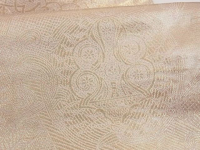 平和屋着物■六通柄袋帯 正倉院花文 金糸 正絹 逸品 A-az4858