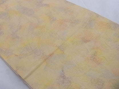 平和屋着物■六通柄 本袋帯 花唐草文 引箔 正絹 逸品 A-az4931